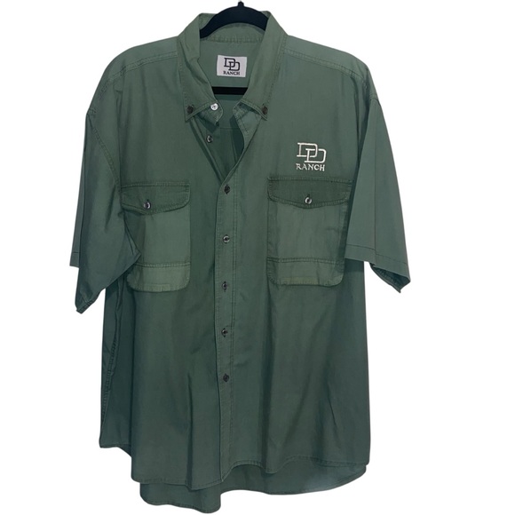 DD Ranch Shirt Mens XL Double D Cotton  Faded Western Workwear Cowboy Outdoor - Picture 1 of 13